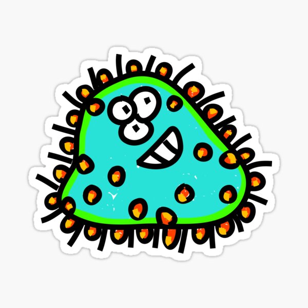 Doodle Germ Sticker