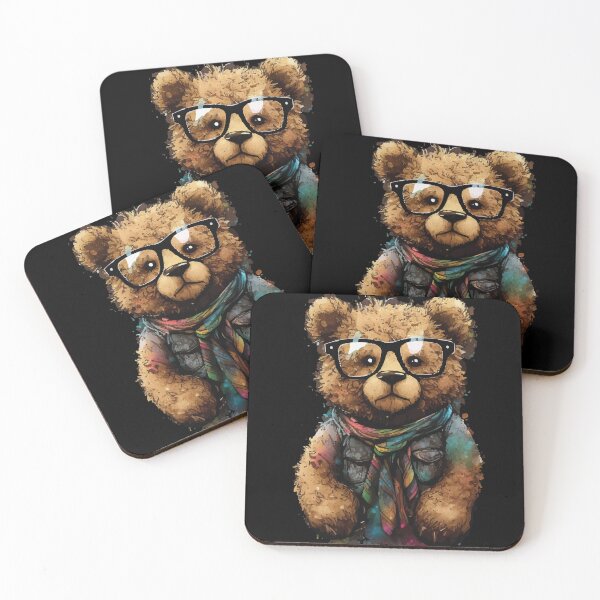 Item preview, teddy bear eyeglass designed and sold by Midnight Kadama Studio.