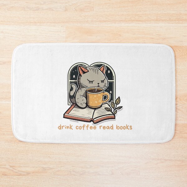 Item preview, drink coffee read books dismantle systems of oppression cat designed and sold by printiesart.