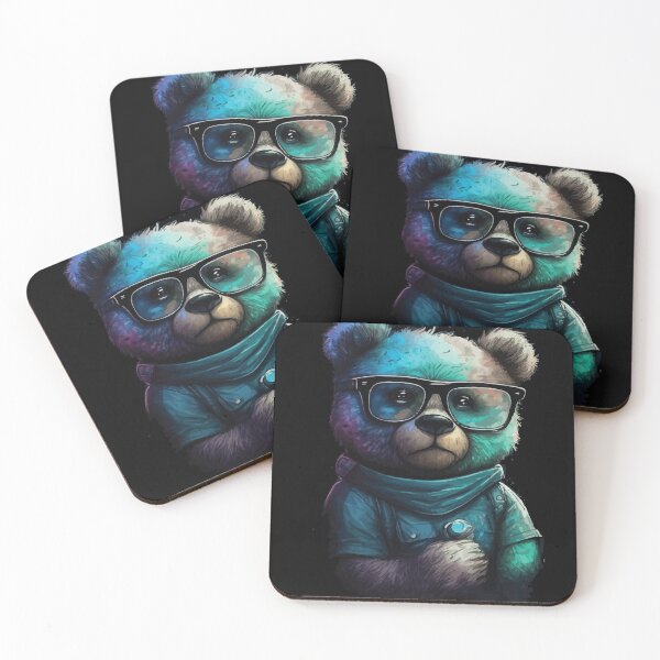 Item preview, teddy bear eyeglass V2 Genius   designed and sold by Midnight Kadama Studio.