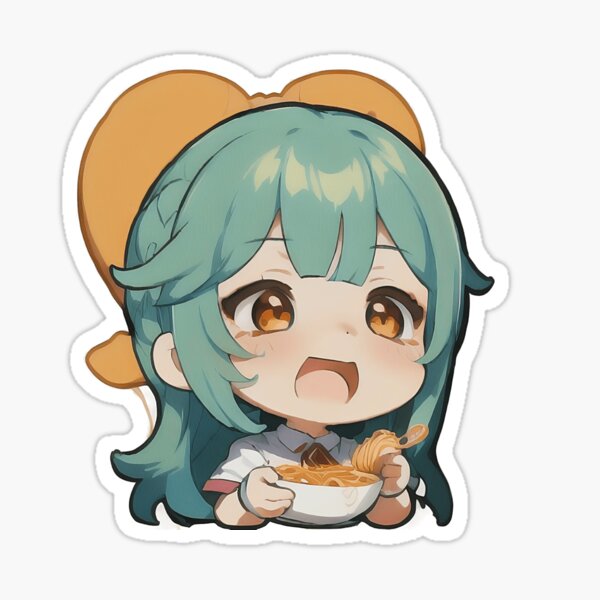 Pay Me in Pasta Kawaii 2 Sticker