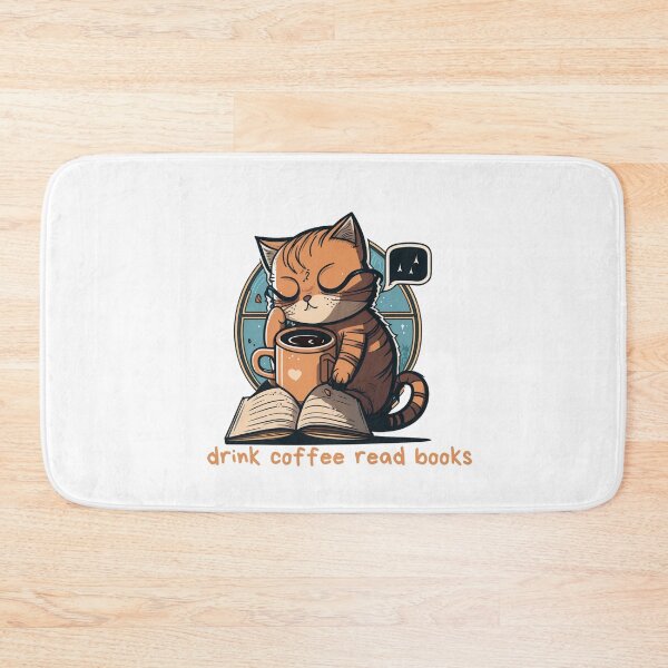 Item preview, drink coffee read books dismantle systems of oppression cat designed and sold by printiesart.