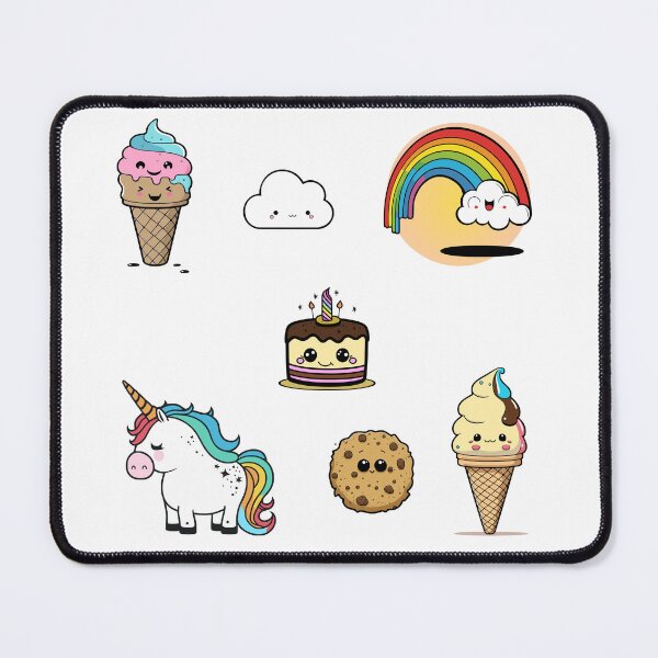 Item preview, Rainbow Snacktime Sticker Pack designed and sold by Graffeine Art.
