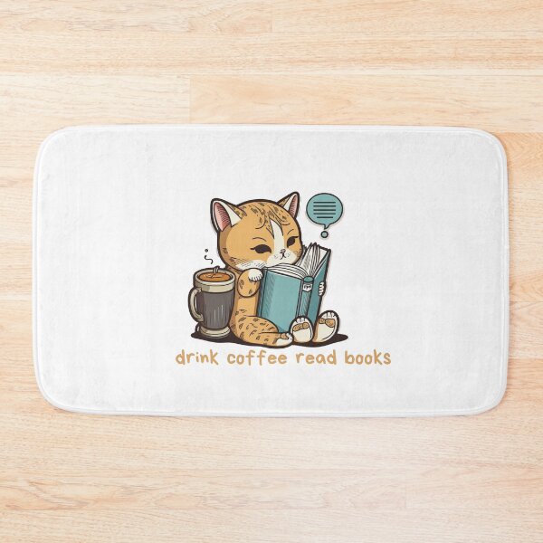 Item preview, drink coffee read books dismantle systems of oppression cat designed and sold by printiesart.
