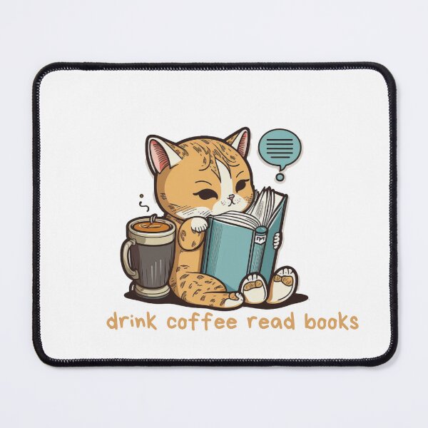 Item preview, drink coffee read books dismantle systems of oppression cat designed and sold by printiesart.