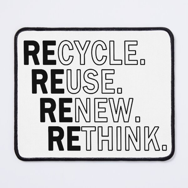 Item preview, Recycle reuse renew rethink  designed and sold by Mohamed BAKALI.