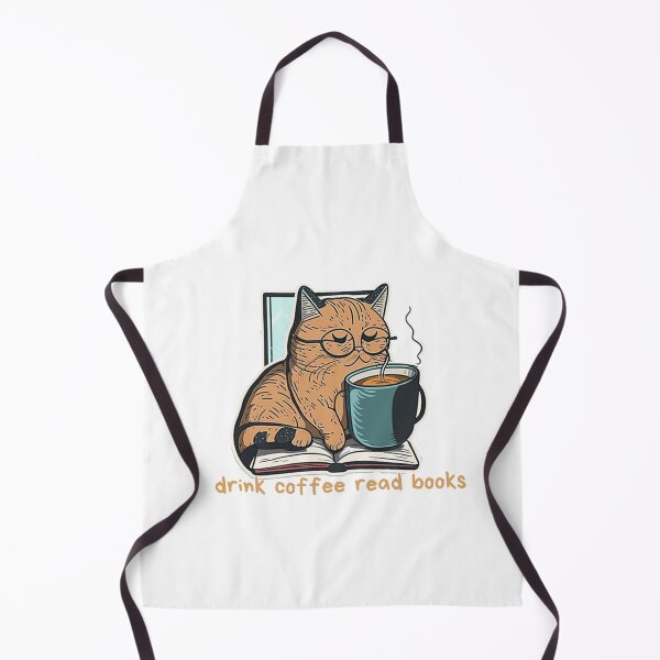 Item preview, drink coffee read books dismantle systems of oppression cat designed and sold by printiesart.