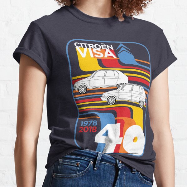 Citroen Visa 40th Anniversary Art graphique T-shirt classique