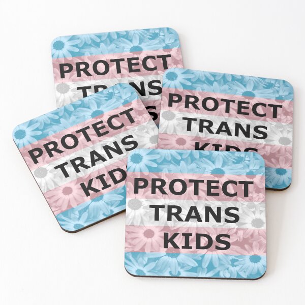 Item preview, Protect Trans Kids (flowers) designed and sold by Phantasm-NW.