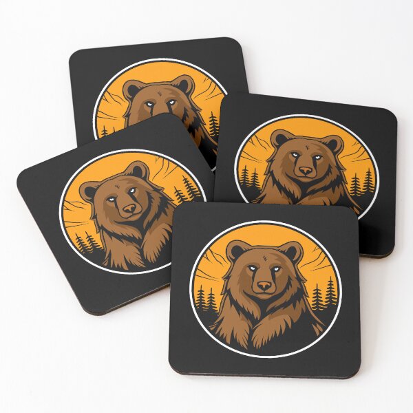 Item preview, Good Ol Bear Patch with Color Background - If you used to be a Bear, a Good Old Bear too, you'll find the bestseller critter patch design perfect.  designed and sold by SeaStories88.