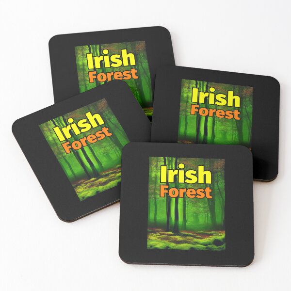 Item preview, Irish Forest Mystical Lighting Trees Green Orange Light designed and sold by IrishPOD.