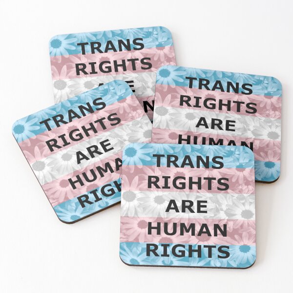 Item preview, Trans Rights Are Human Rights (flowers) designed and sold by Phantasm-NW.