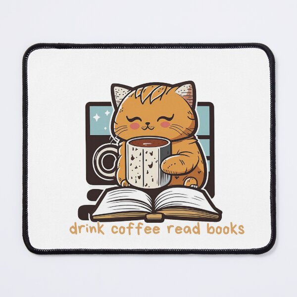 Item preview, drink coffee read books dismantle systems of oppression cat designed and sold by printiesart.