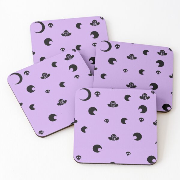 Item preview, Purple Ika soft goth pattern designed and sold by AFatCracker.