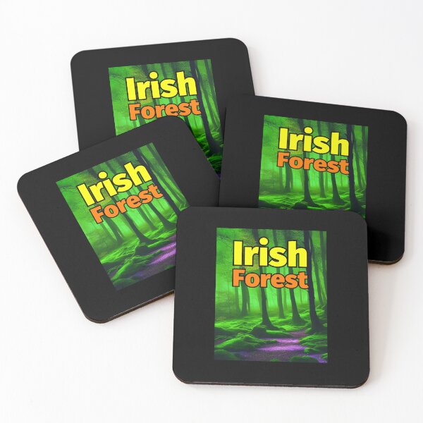 Item preview, Irish Forest Mystical Lighting Trees Green Purple Light designed and sold by IrishPOD.