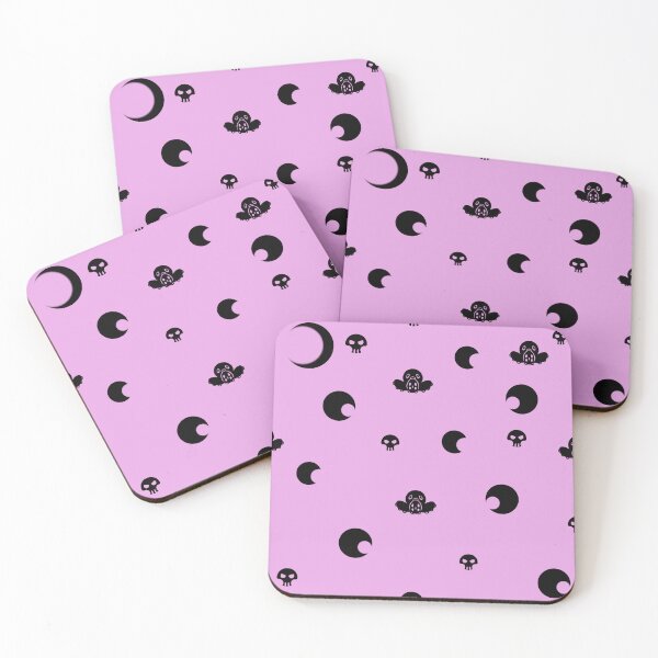 Item preview, Pink Ika soft goth pattern designed and sold by AFatCracker.