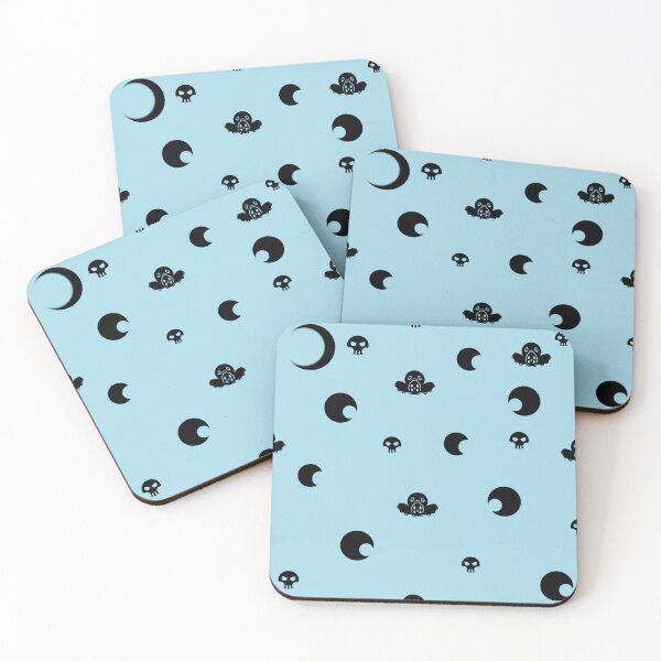 Item preview, Blue ika soft goth pattern designed and sold by AFatCracker.