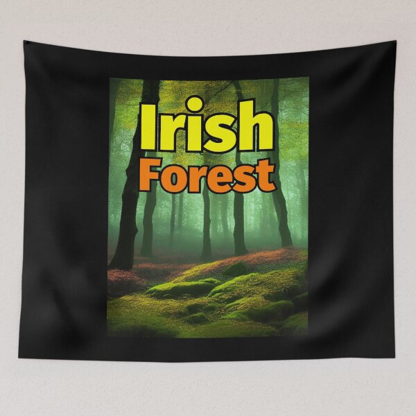 Item preview, Irish Forest Mystical Lighting Trees Green Yellow Light designed and sold by IrishPOD.
