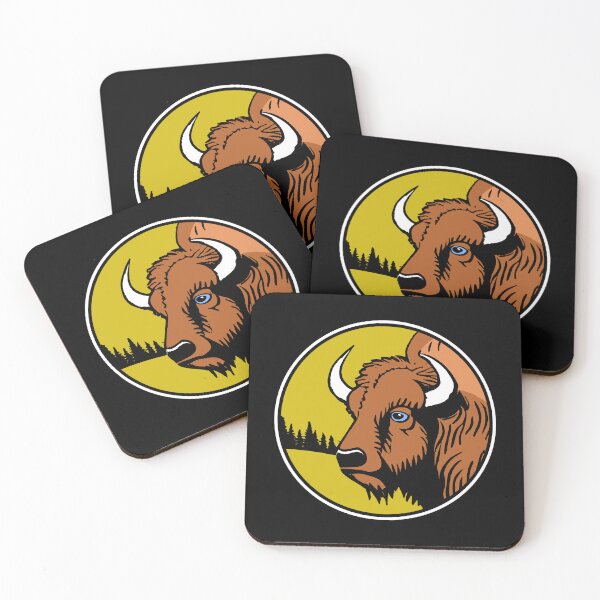 Item preview, Good Ol Buffalo Patch with Color Background - If you used to be a Buffalo, a Good Old Buffalo too, you'll find the bestseller critter patch design perfect.  designed and sold by SeaStories88.