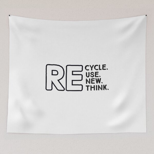 Item preview, Recycle Reuse Renew Rethink for Earth day  designed and sold by 1Seven.