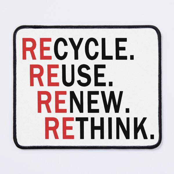 Item preview, Recycle reuse renew rethink  designed and sold by Mohamed BAKALI.
