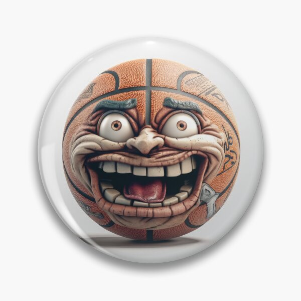 Item preview, Basketball Face, Crazy Madball, Funny Ball designed and sold by DeRosa3DDesigns.
