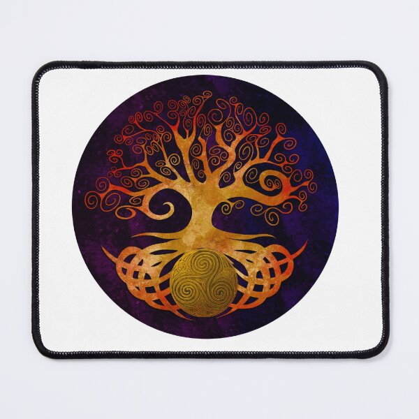 Item preview, Tree of life holding triskellion 1 orange purple variant designed and sold by Donkjonk.