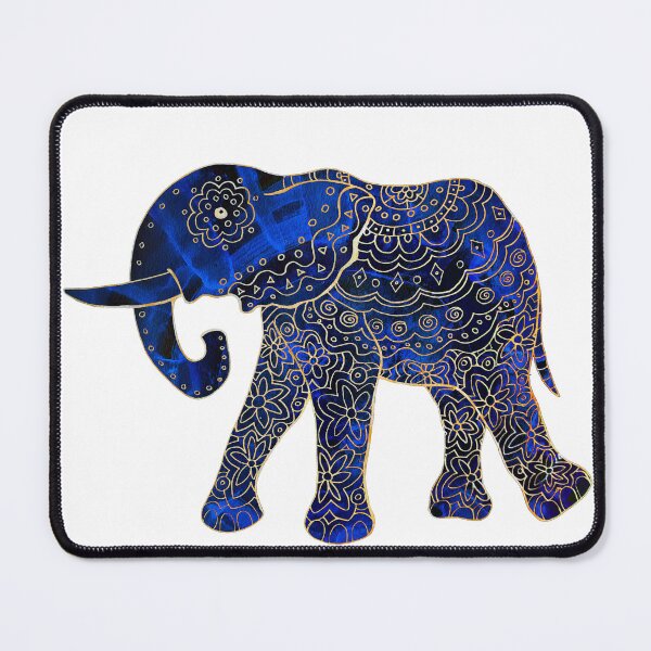 Item preview, Blue Watercolor Mama Elephant designed and sold by heartsake.