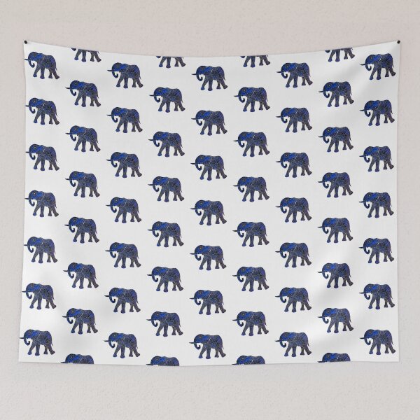 Item preview, Blue Watercolor Mama Elephant designed and sold by heartsake.