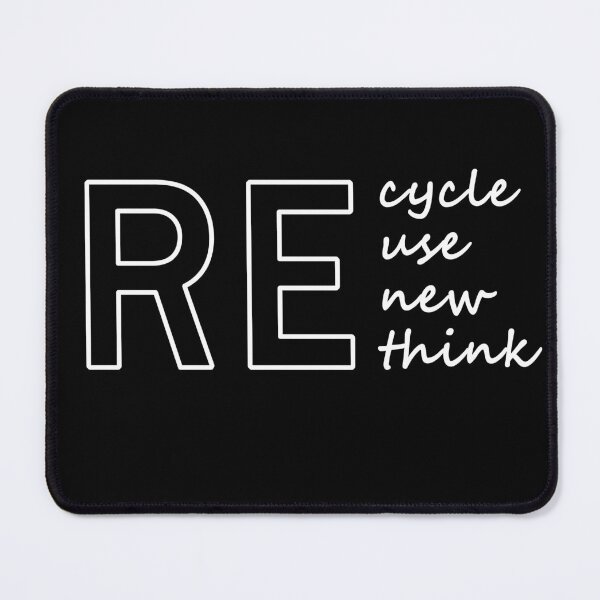 Item preview, earth day recycle reuse renew rethink design designed and sold by Mohamed BAKALI.
