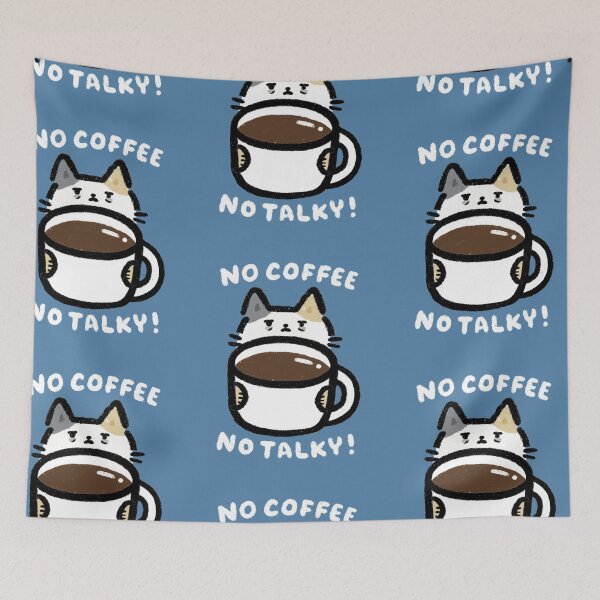 Item preview, CorpoCat No Talky No Coffee Corporate Cat Meme Funny Work Grumpy designed and sold by stringbbeans.
