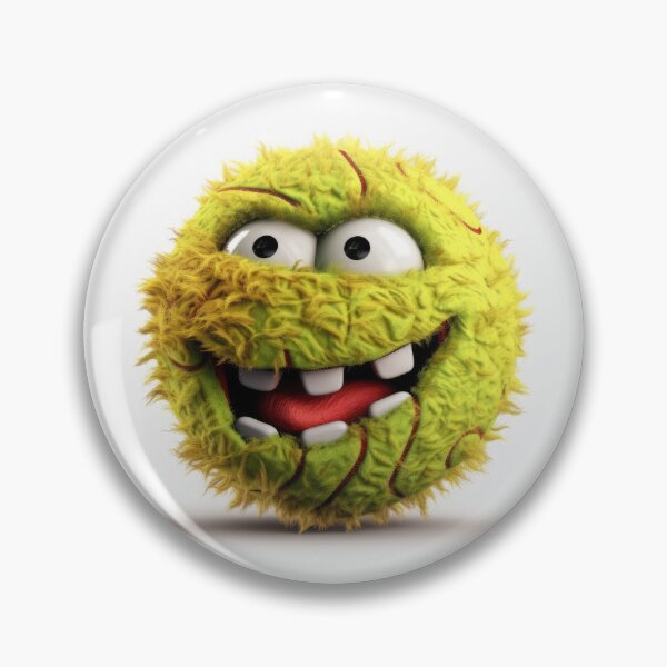 Item preview, Crazy Tennis Face, Crazy Madball, Funny Tennis Ball designed and sold by DeRosa3DDesigns.