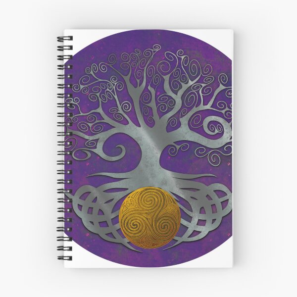 Item preview, Tree of life holding triskellion 1 silver purple variant designed and sold by Donkjonk.