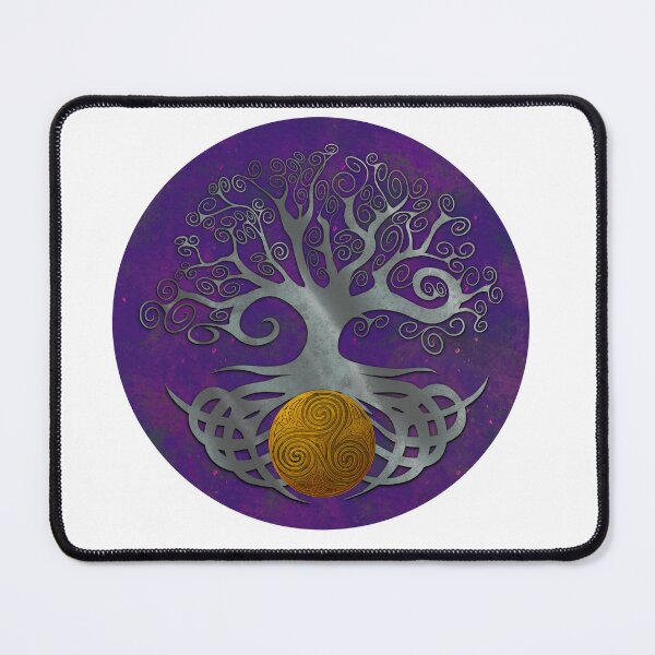 Item preview, Tree of life holding triskellion 1 silver purple variant designed and sold by Donkjonk.