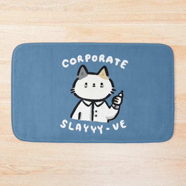 Item preview, CorpoCat Corporate Slay-ve Slay Corporate Cat Meme Funny Work Grumpy designed and sold by stringbbeans.