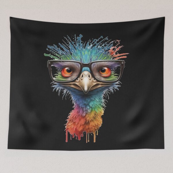 Item preview, FUNNY OSTRICH STREET ART GRAFFITI designed and sold by CRAZY&ART.
