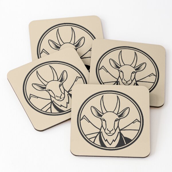 Item preview, Good Ol Antelope Patch with Black Outline - If you used to be a Antelope, a Good Old Antelope too, you'll find the bestseller critter patch design perfect. designed and sold by SeaStories88.