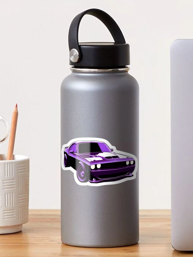 Purple Dodge Challenger Sticker Sticker Alt