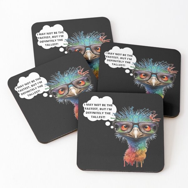 Item preview, FUNNY OSTRICH STREET ART GRAFFITI, not fastest but tallest designed and sold by CRAZY&ART.