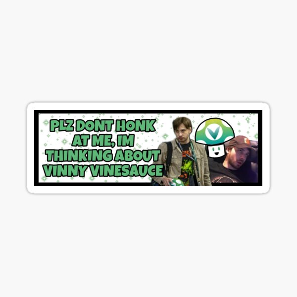 Artikel-Vorschau von Vinesauce Vinny Autoaufkleber, designt und verkauft von Httpchemicals.