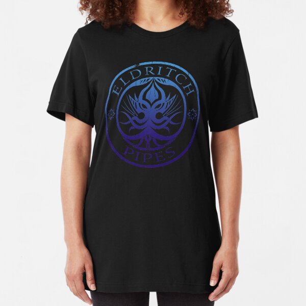 Eldritch Pipes (aged, deep sea) Slim Fit T-Shirt
