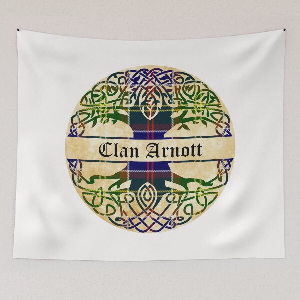 Item preview, Arnott Tree of Life Clan Scottish Surname tartan designed and sold by BagTown Clans.