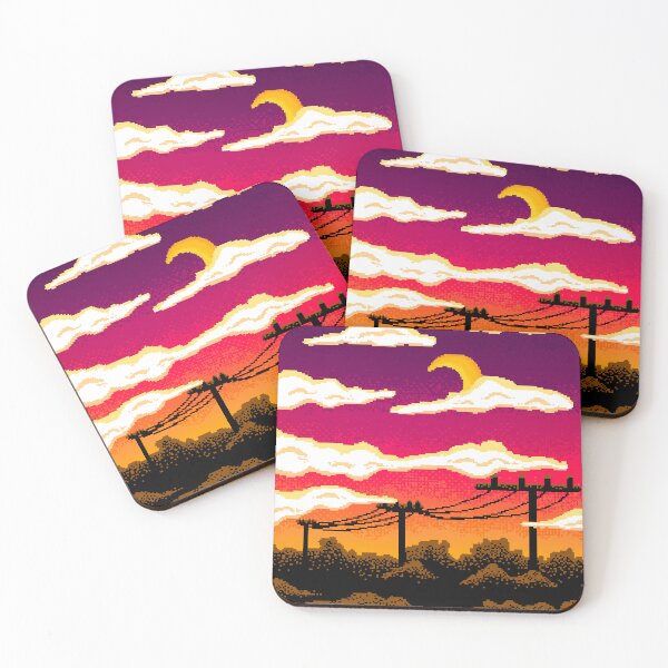 Item preview, Telephone Pole Sunset designed and sold by SpaceDiver-001.