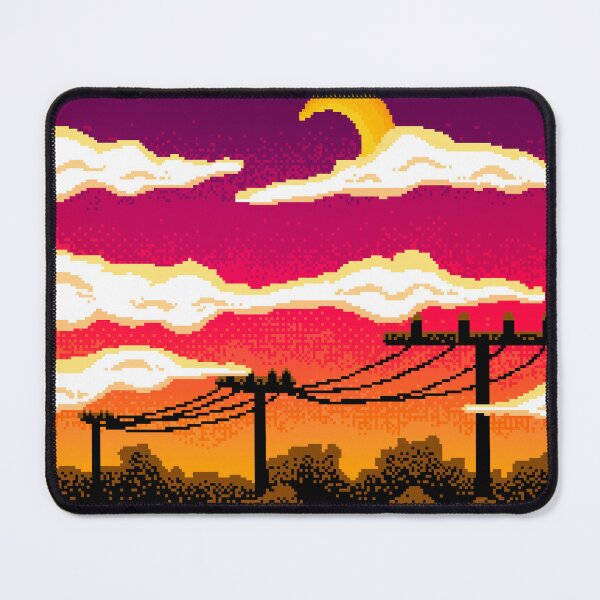 Item preview, Telephone Pole Sunset designed and sold by SpaceDiver-001.