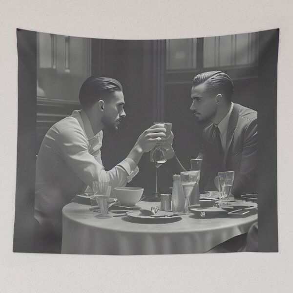 Item preview, First Date MxM 40s Black & White Art designed and sold by MudbloodStore.