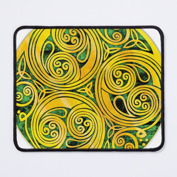 Item preview, Gold triskelle design 2 green fill textured variant designed and sold by Donkjonk.
