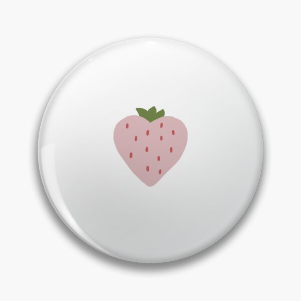 Item preview, small pastel pink strawberry heart shirt designed and sold by frog-liege.