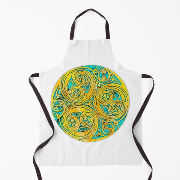 Item preview, Gold triskelle design 2 blue fill textured variant designed and sold by Donkjonk.