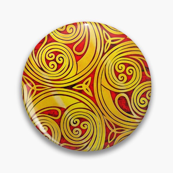Item preview, Gold triskelle design 2 red fill textured variant designed and sold by Donkjonk.
