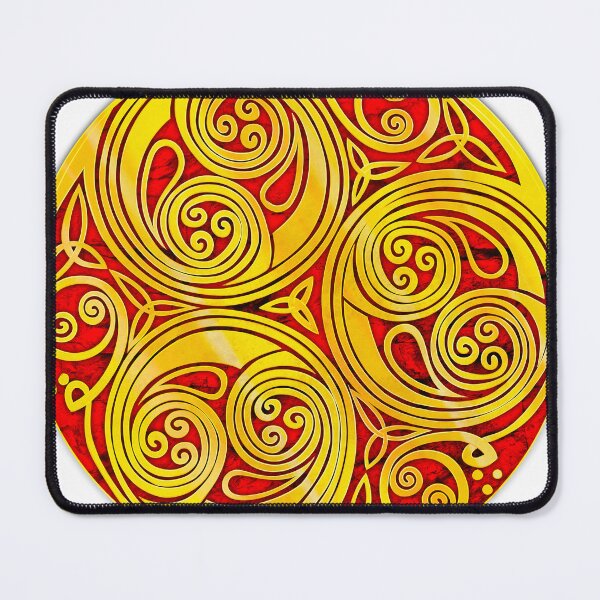 Item preview, Gold triskelle design 2 red fill textured variant designed and sold by Donkjonk.